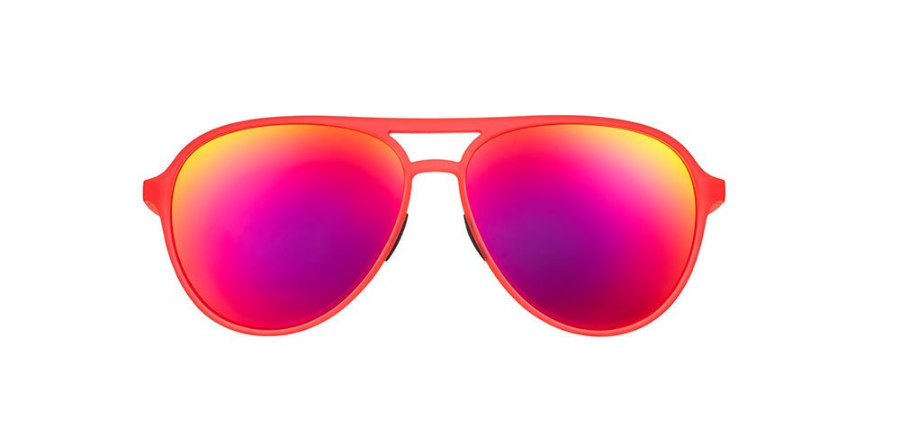 goodr Mach G Polarized Sunglasses - Captain Blunt's Red Eye