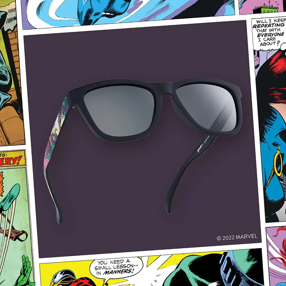 goodr OG Polarized Sunglasses Marvel Comics - Widow of Opportunity