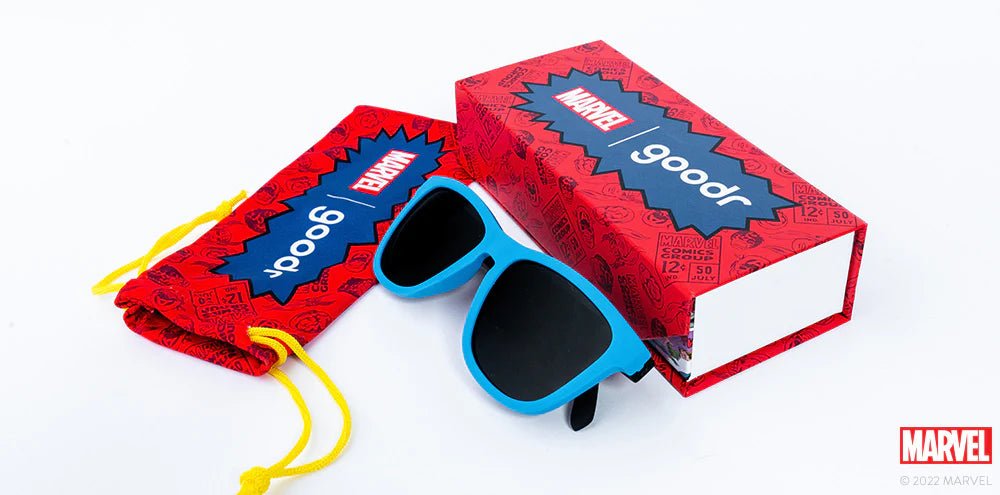 goodr OG Polarized Sunglasses Limited Edition: Marvel Comics - Captain America - THANKS, THEY’RE VIBRANIUM