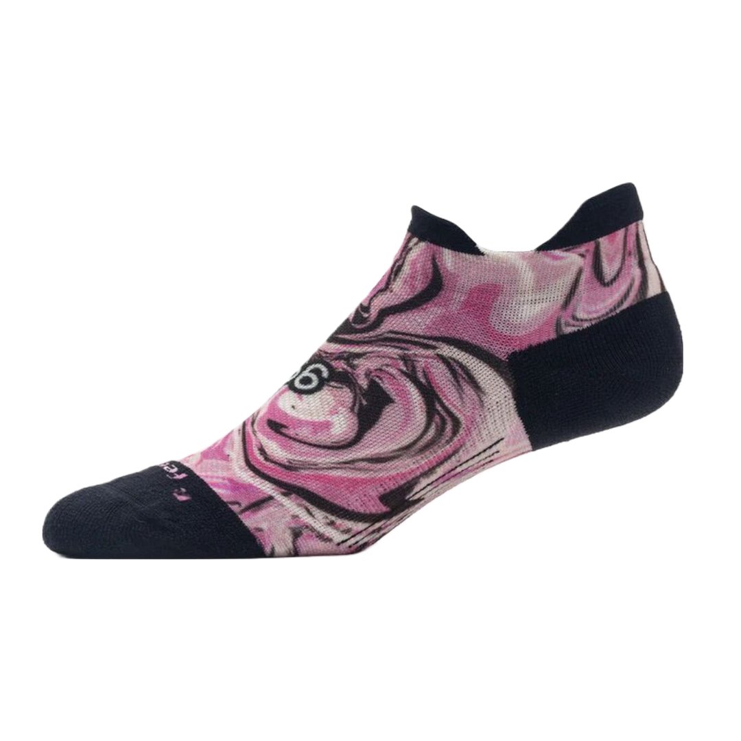 goodr x Feetures Elite Light Cushion No Show Tab Socks - Pink
