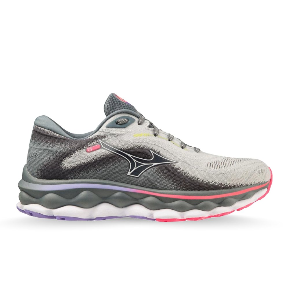 Grey Mizuno Stability Running Mizuno Women's Wave Sky Supportive