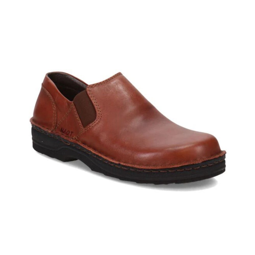 Naot Men's Eiger Slip-On - Soft Chestnut Leather