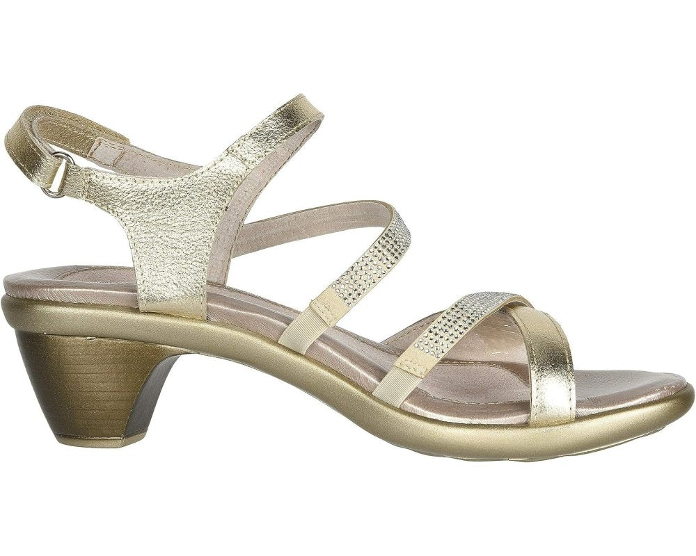 Naot Women's Innovate Heel Sandal - Radiant Gold Leather