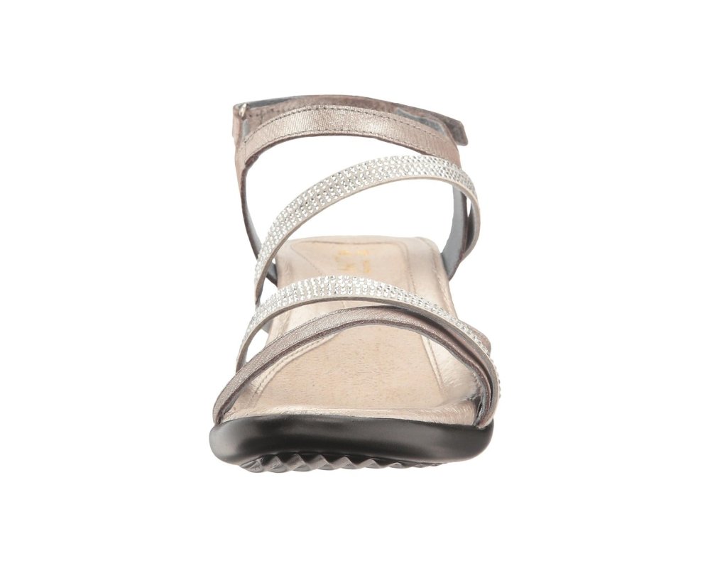 Naot Women's Innovate Heel Sandal - Silver Threads/Beige