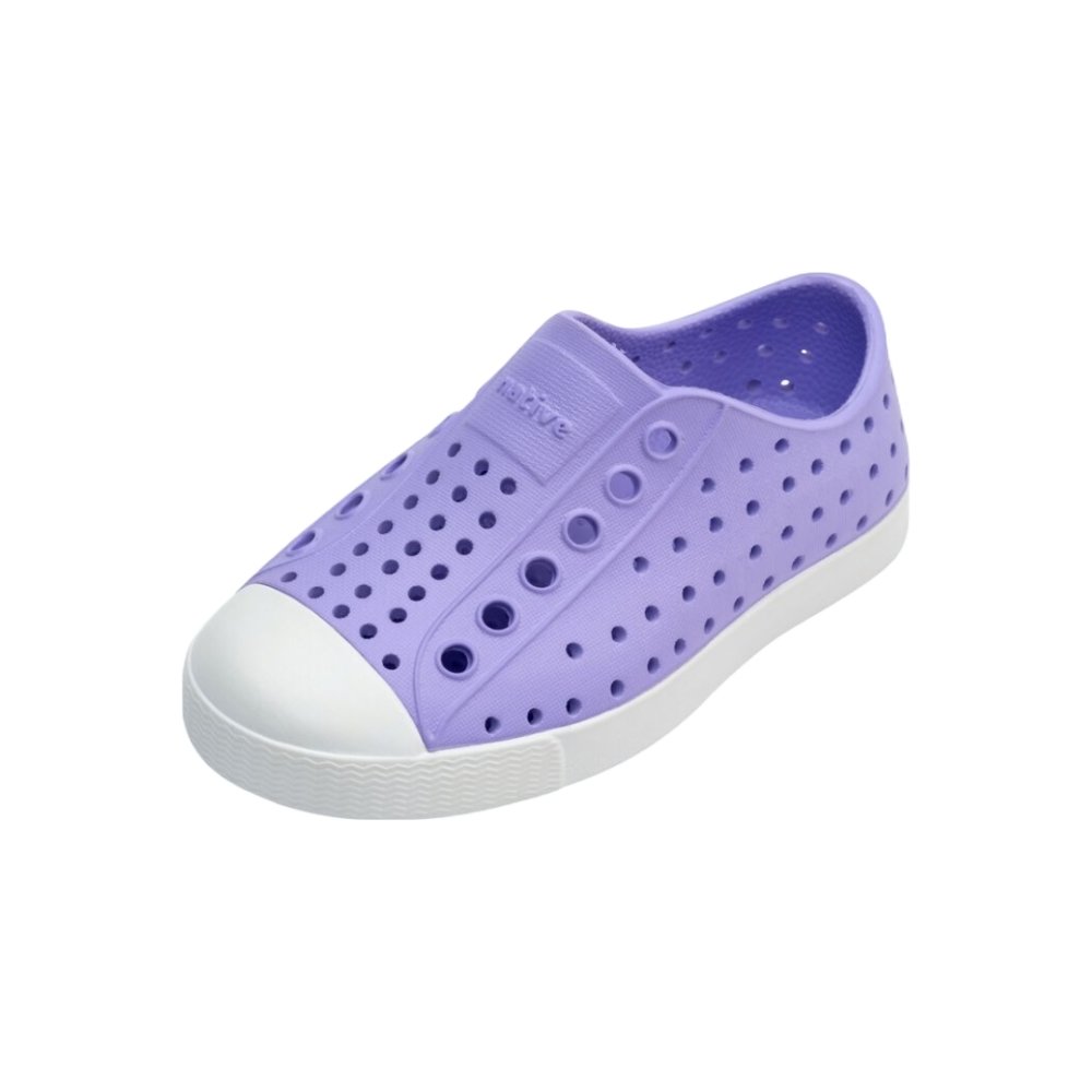 Native Shoes Jefferson Child (Little Kids/Big Kids) - Healing Purple/Shell White