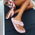 Olukai Women's Kipe'a Heu Shearling Slipper - Pink Clay