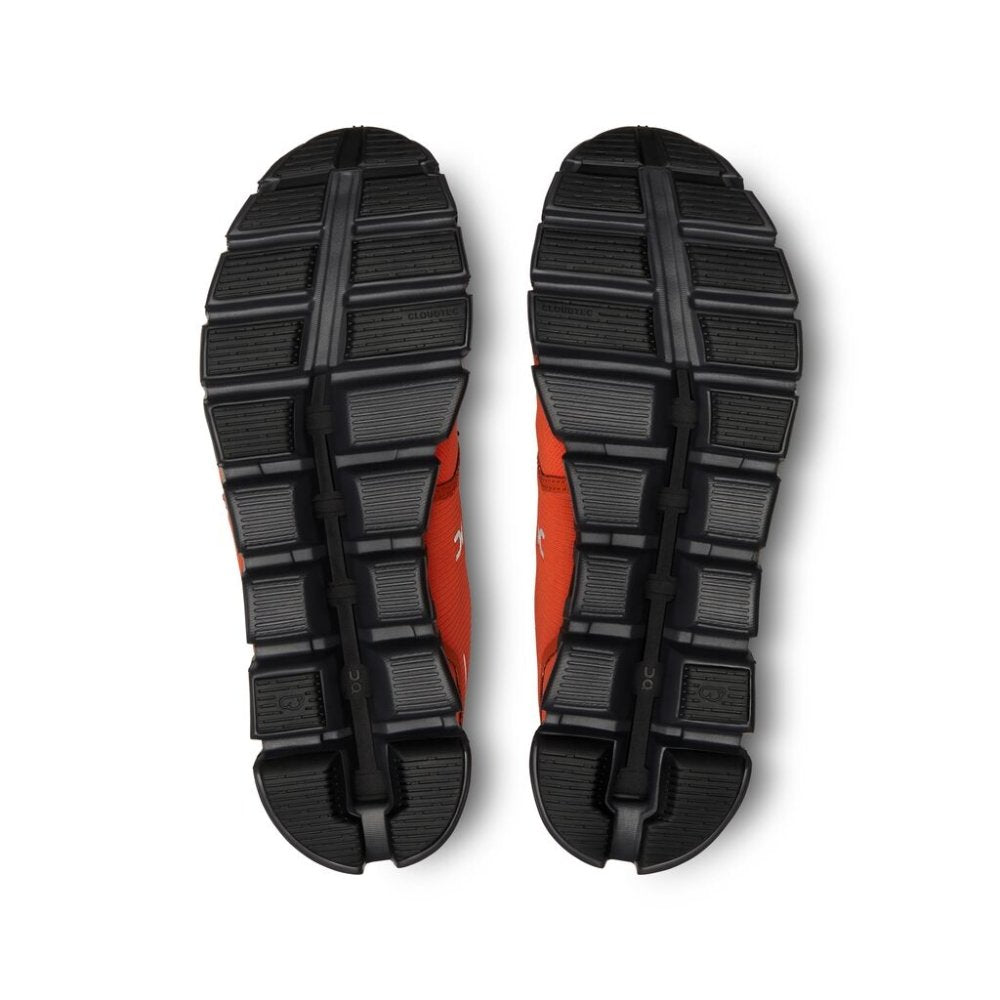 On Men's Cloud 5 Waterproof Sneaker - Flame/Eclipse