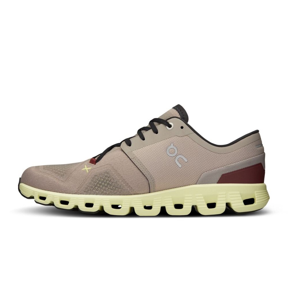 On Men's Cloud X 3 Training Shoes - Fog/Hay