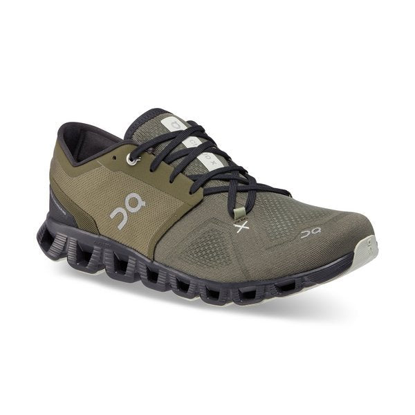 On Men's Cloud X 3 Training Shoes - Olive/Reseda