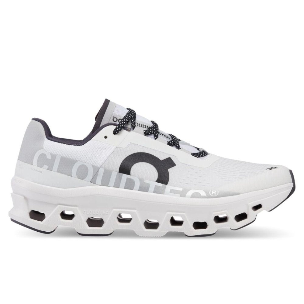 On Men's Cloudmonster Max Cushion Road Running Shoes All White