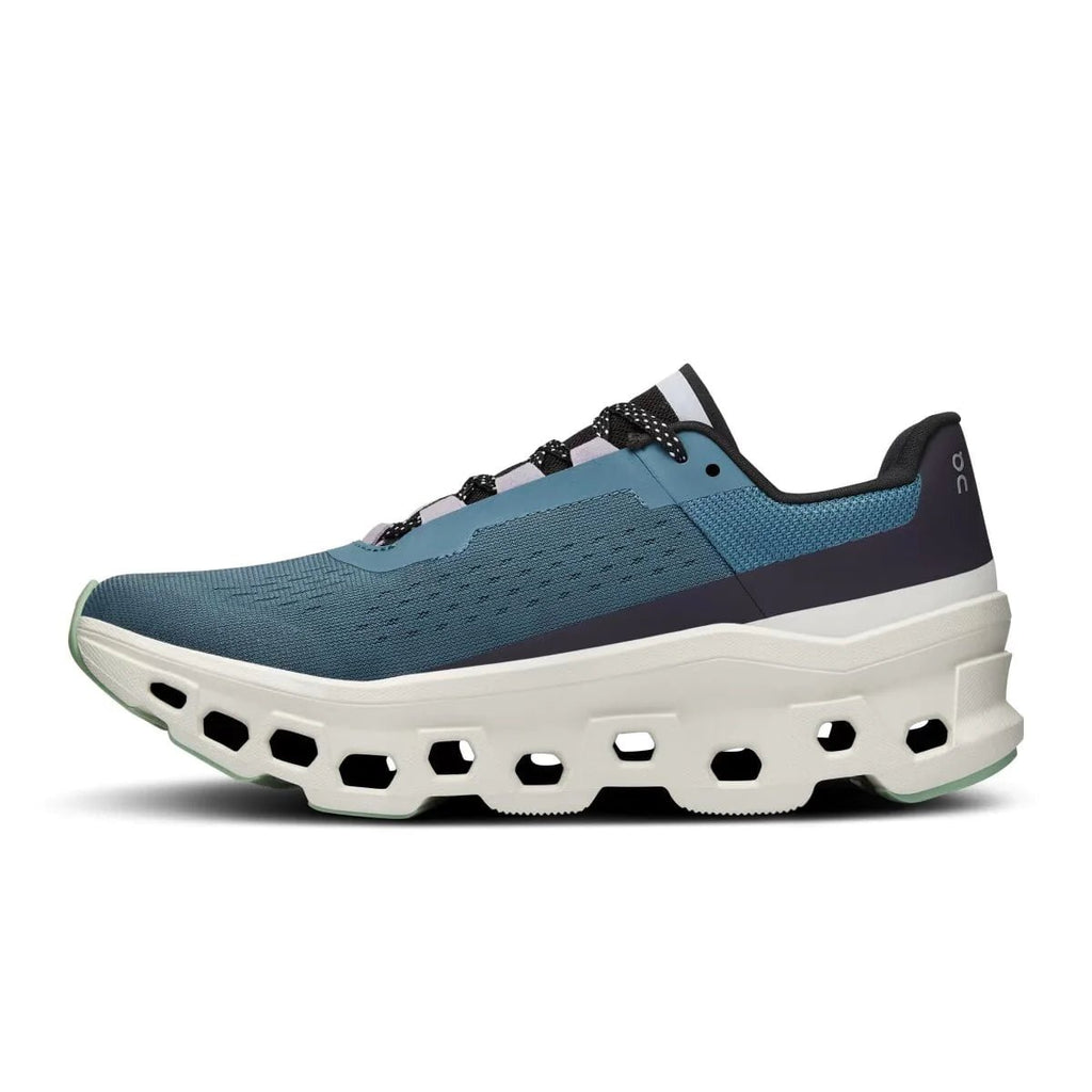 On Men's Cloudmonster Running Shoes - Dust/Vapor