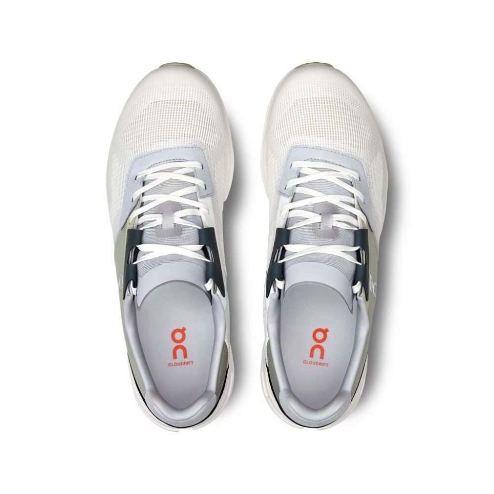 On Men's Cloudrift Sneaker - Undyed-White/Flame