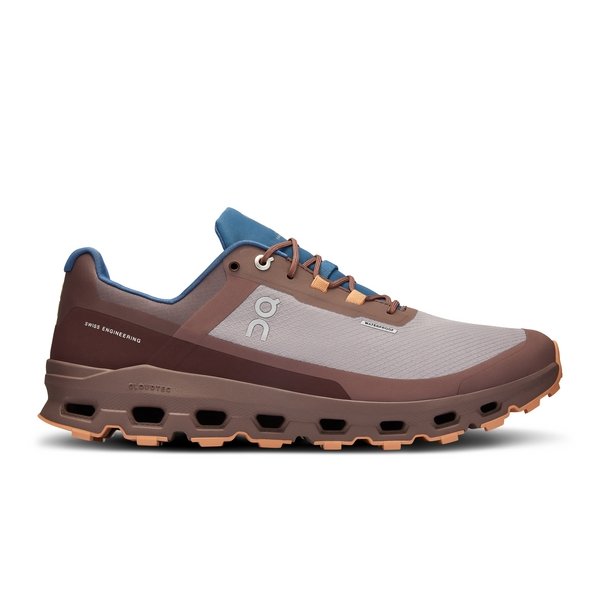 On Men's Cloudvista Waterproof Trail Running Shoes - Zinc/Grape