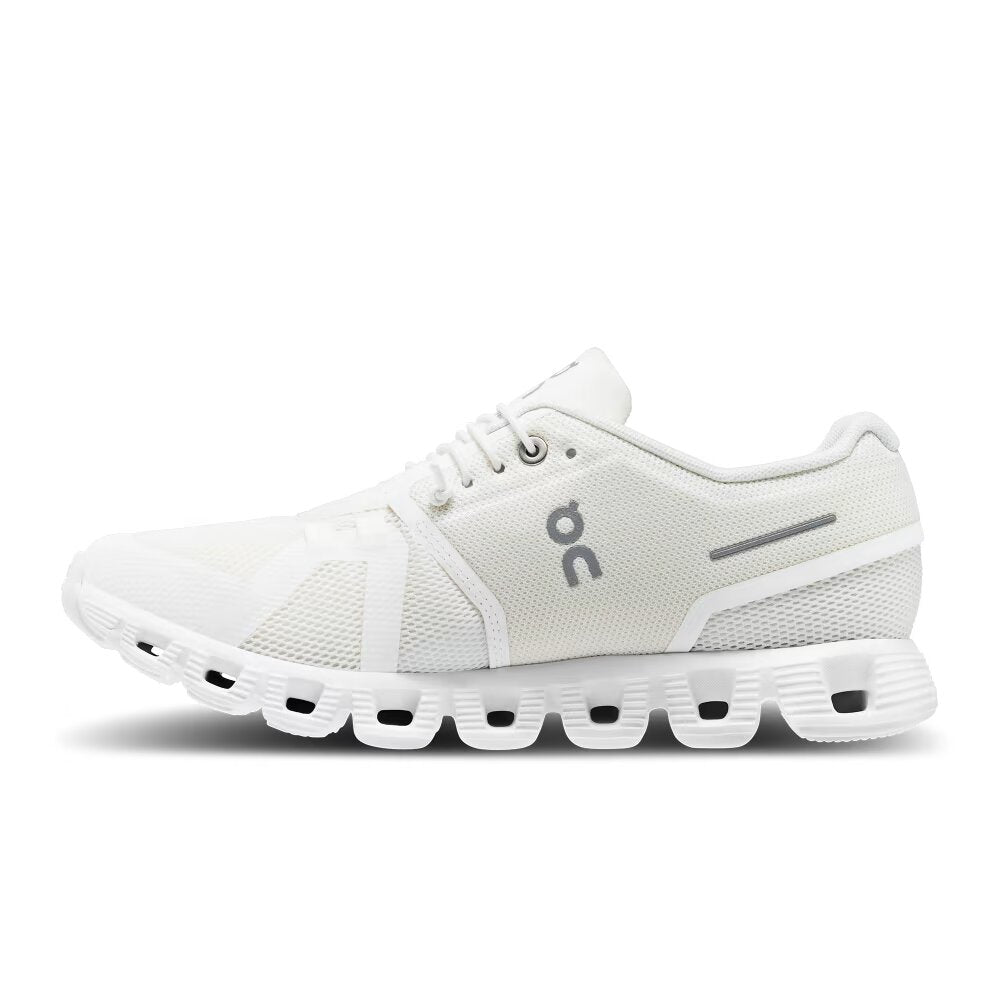 On Women's Cloud 5 Sneaker - Undyed-White/White