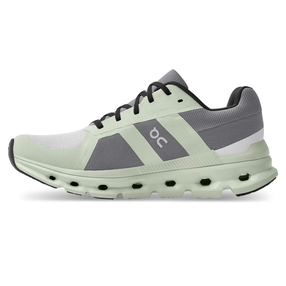 On Women's Cloudrunner Running Shoes - Frost/Aloe