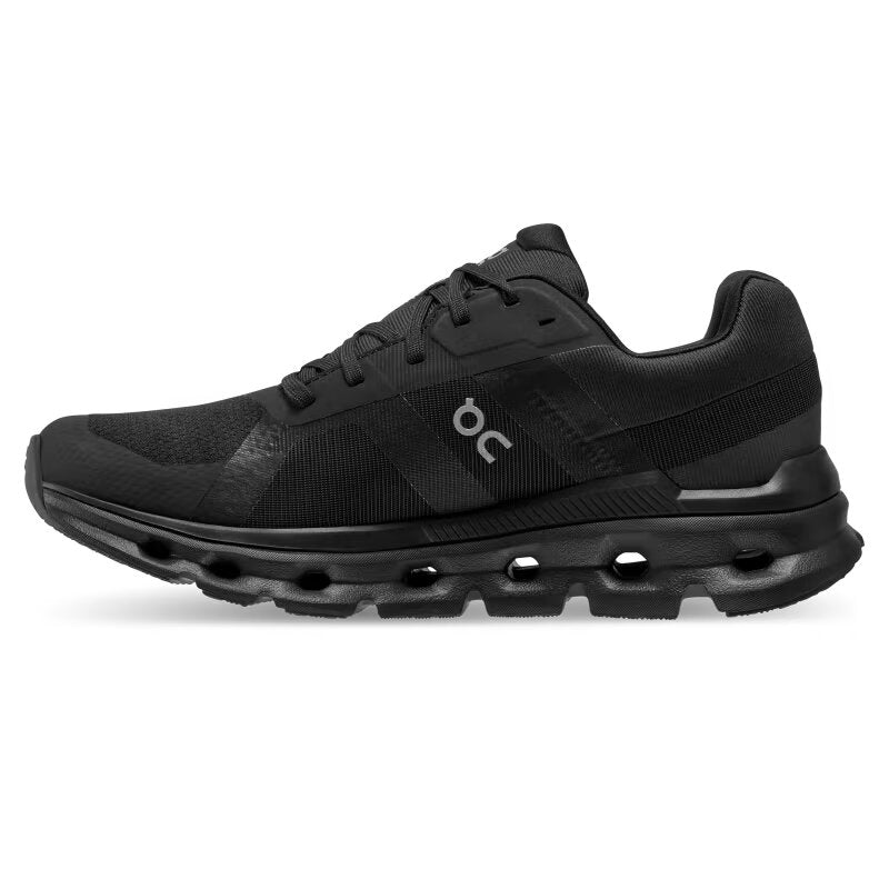 On Women's Cloudrunner Waterproof Running Shoes - Black