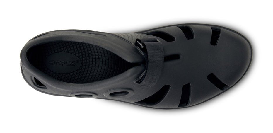 Oofos Oocandoo Active Recovery Sandal - Black – Seliga Shoes
