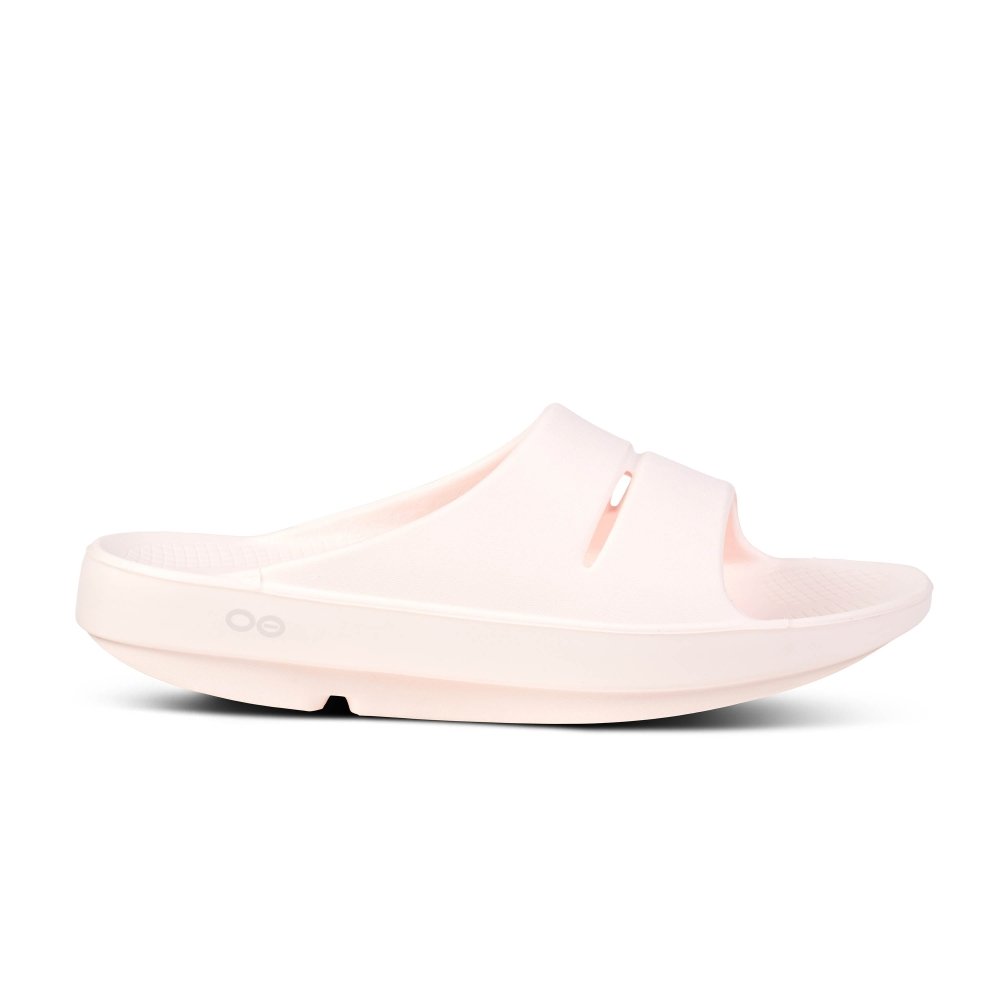 OOFOS Women s OOahh Slide Sandal Blush Seliga Shoes