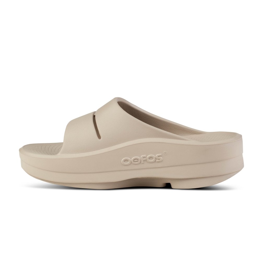 OOFOS OOmega ベージュ W7 EU38 24.0 OOFOS Women's OOmega OOahh Slide – Nomad | Comfortable Recovery