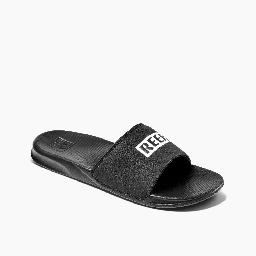 Reef Men's One Slide Sandals - Reef Black/White