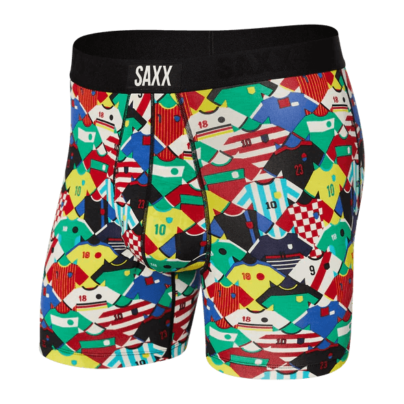 SAXX Men's Ultra Boxer Brief Underwear - Kit Collector Multi