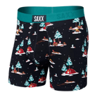 SAXX Men's Ultra Boxer Brief Underwear - Shine a Light Navy