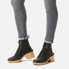 Sorel Women's Hi-Line Heel Lace Boot - Black/Tawny Buff