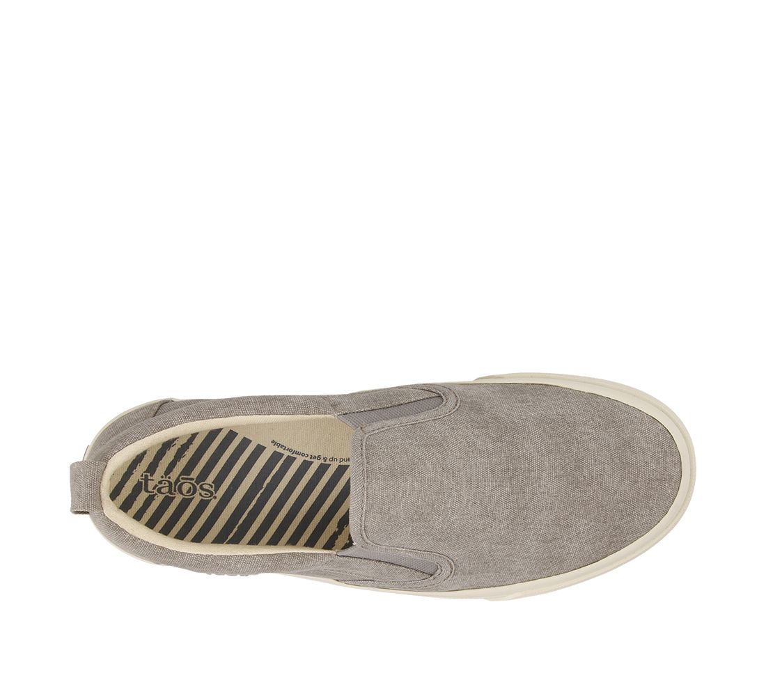 Taos Women's Rubber Soul Slip On Sneaker - Grey