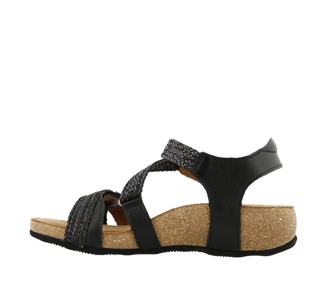 Taos Women's Trulie Sandal - Black (Wide Width)