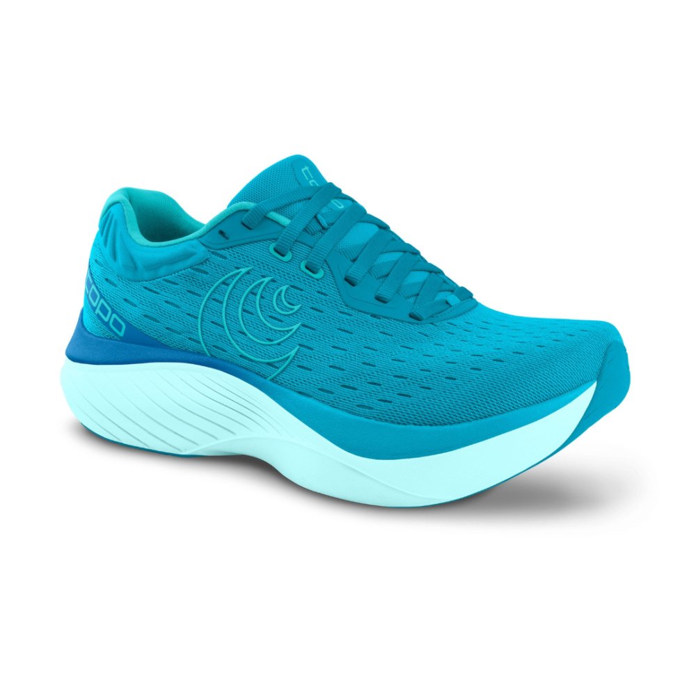 Topo Athletic Women's Atmos Max Cushion Running Shoe - Blue/Sky