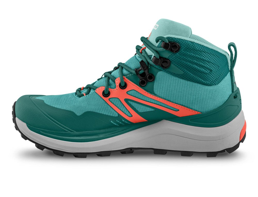 Topo Athletic Women's Trailventure 2 Hiking Boots - Teal/Coral