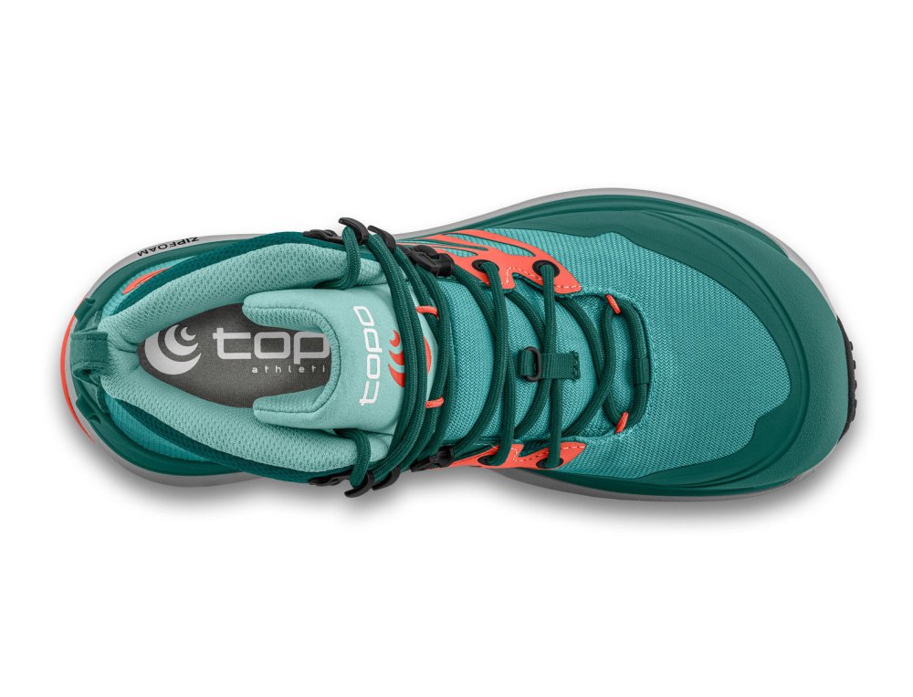 Topo Athletic Women's Trailventure 2 Hiking Boots - Teal/Coral