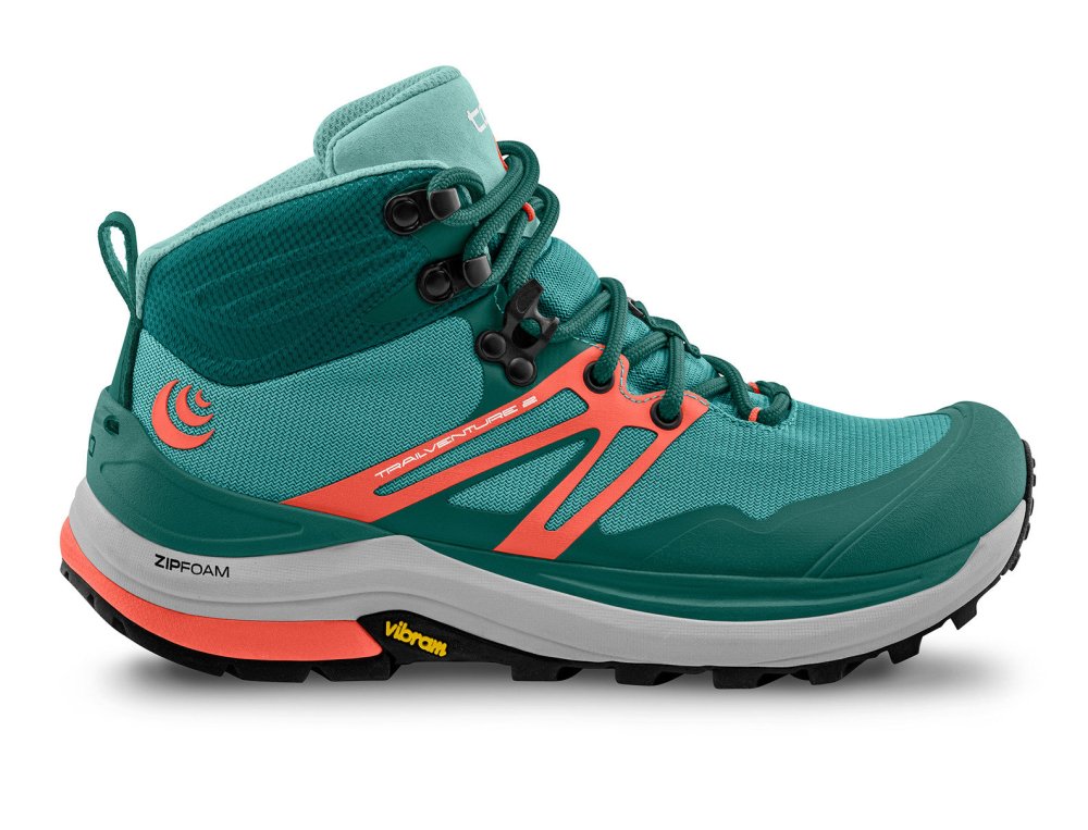 Topo Athletic Women's Trailventure 2 Hiking Boots - Teal/Coral