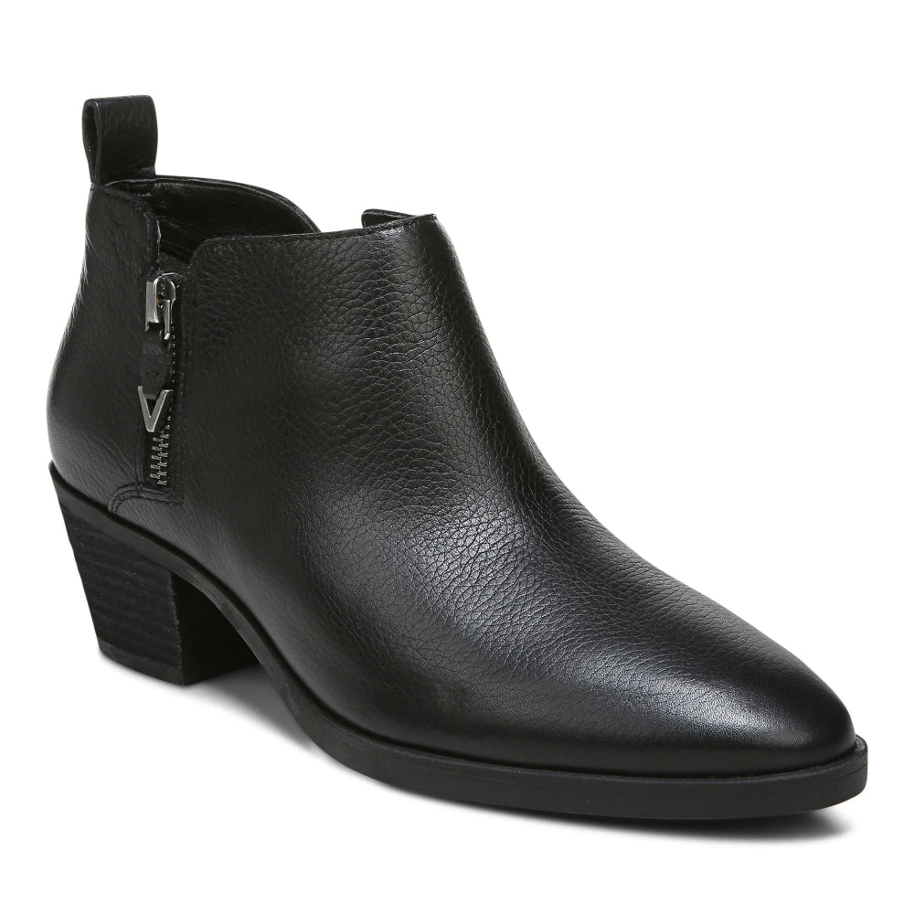 Vionic Women's Cecily Ankle Boot - Black Leather