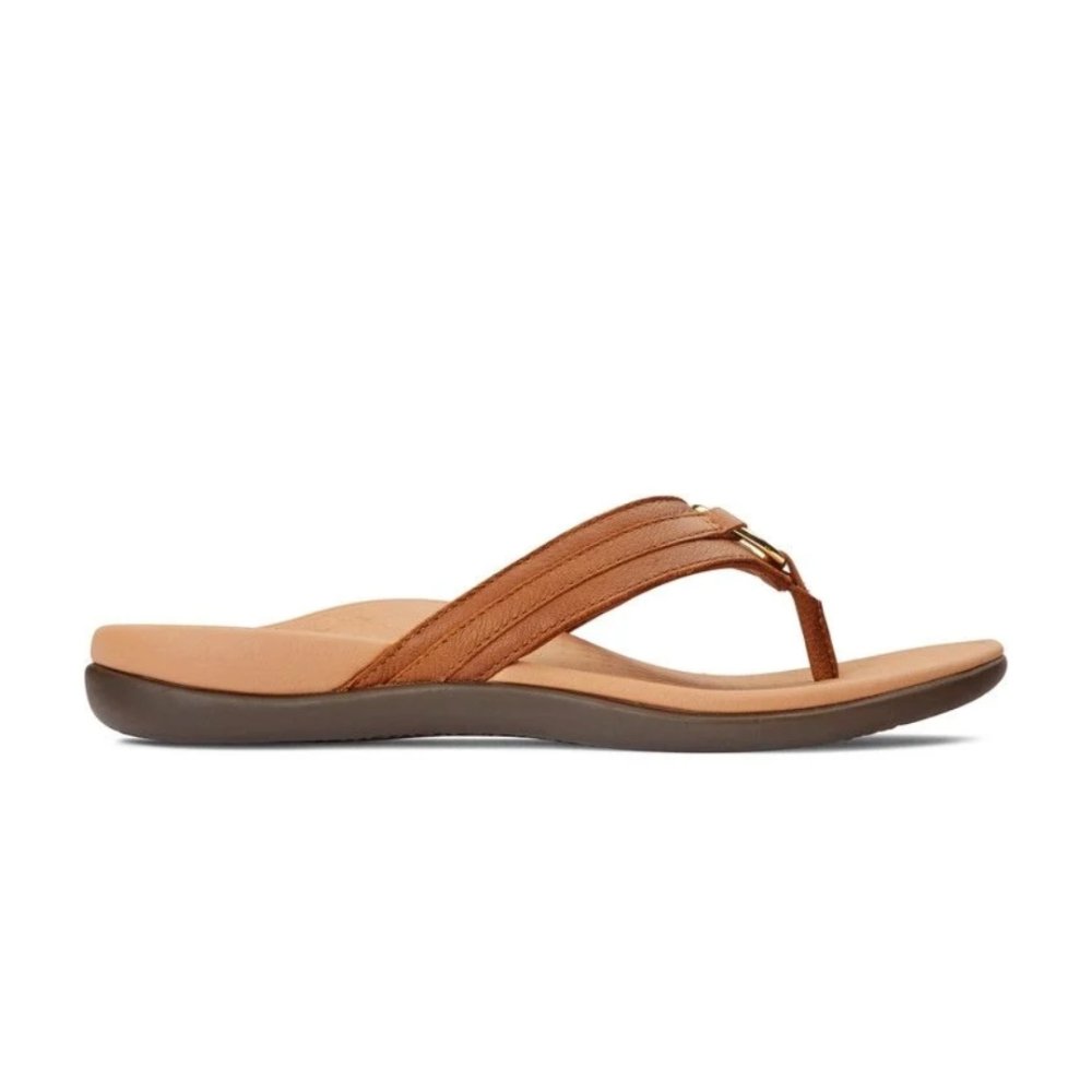 Vionic Women's Tide Aloe Toe Post Sandal - Mocha