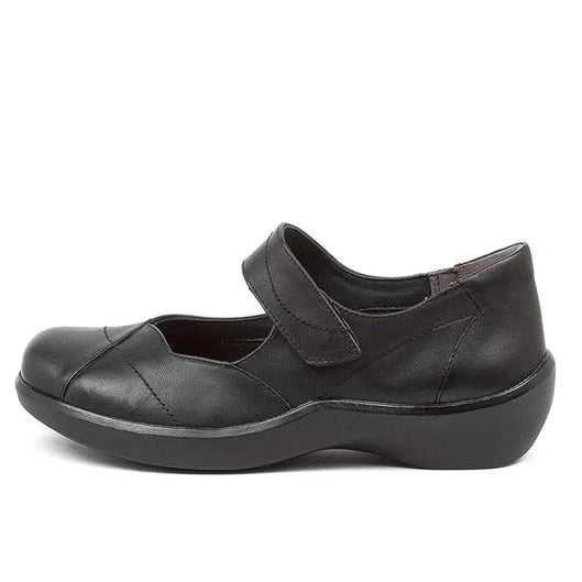 Ziera Shoes Women's Ariel Comfort Mary Jane - Black Leather – Seliga Shoes